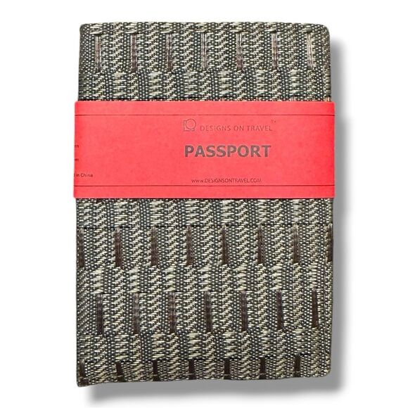 NWT Alan Stuart Woven Passport Holder - Picture 2 of 7